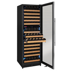 Reserva Series 344 Bottle Four Zone Side-by-Side Wine Refrigerators with Stainless Steel Doors