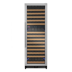 Reserva Series 344 Bottle Four Zone Side-by-Side Wine Refrigerators with Stainless Steel Doors