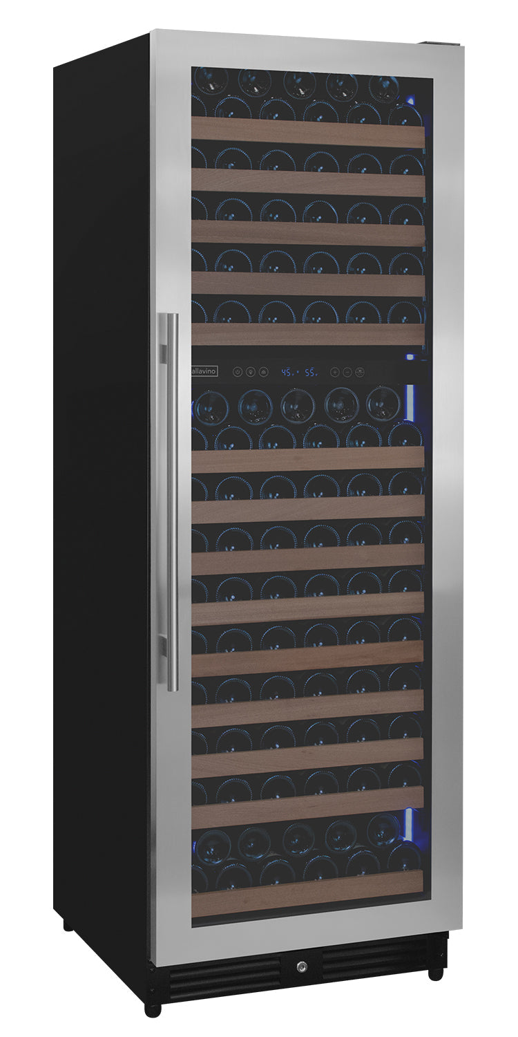 Reserva Series 172 Bottle Dual Zone Built-in Wine Refrigerator with Stainless Steel Door - Right Hinge