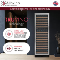 Reserva Series 172 Bottle Dual Zone Built-in Wine Refrigerator with Stainless Steel Door - Right Hinge