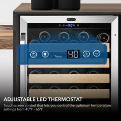 Whynter BWR-541STS 54-Bottle Single-Zone Built-In Wine Refrigerator