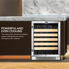 Whynter BWR-541STS 54-Bottle Single-Zone Built-In Wine Refrigerator