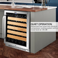 Whynter BWR-541STS 54-Bottle Single-Zone Built-In Wine Refrigerator