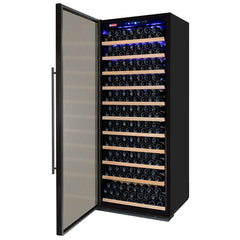 32" Wide Vite II Tru-Vino 277 Bottle Single Zone Black Left Hinge Wine Refrigerator