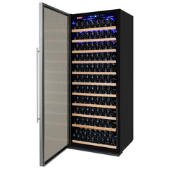 32" Wide Vite II Tru-Vino 277 Bottle Single Zone Stainless Steel Left Hinge Wine Refrigerator