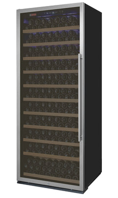 32" Wide Vite II Tru-Vino 277 Bottle Single Zone Stainless Steel Left Hinge Wine Refrigerator