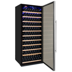 32" Wide Vite II Tru-Vino 277 Bottle Single Zone Stainless Steel Right Hinge Wine Refrigerator