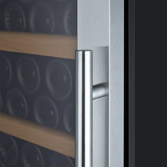 32" Wide Vite II Tru-Vino 277 Bottle Single Zone Stainless Steel Right Hinge Wine Refrigerator
