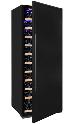 32" Wide Vite II Tru-Vino 305 Bottle Single Zone Solid Black Right Hinge Door Wine Refrigerator