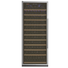 32" Wide Vite II Tru-Vino 277 Bottle Single Zone Stainless Steel Left Hinge Wine Refrigerator